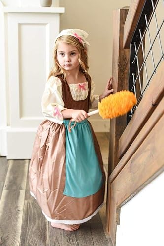 Miniatura 3 de Little Adventures Vestido de princesa para el día de Cenicienta, para niñas, XL (edad 7-9), lavable a máquina, vestido de fiesta y juego de