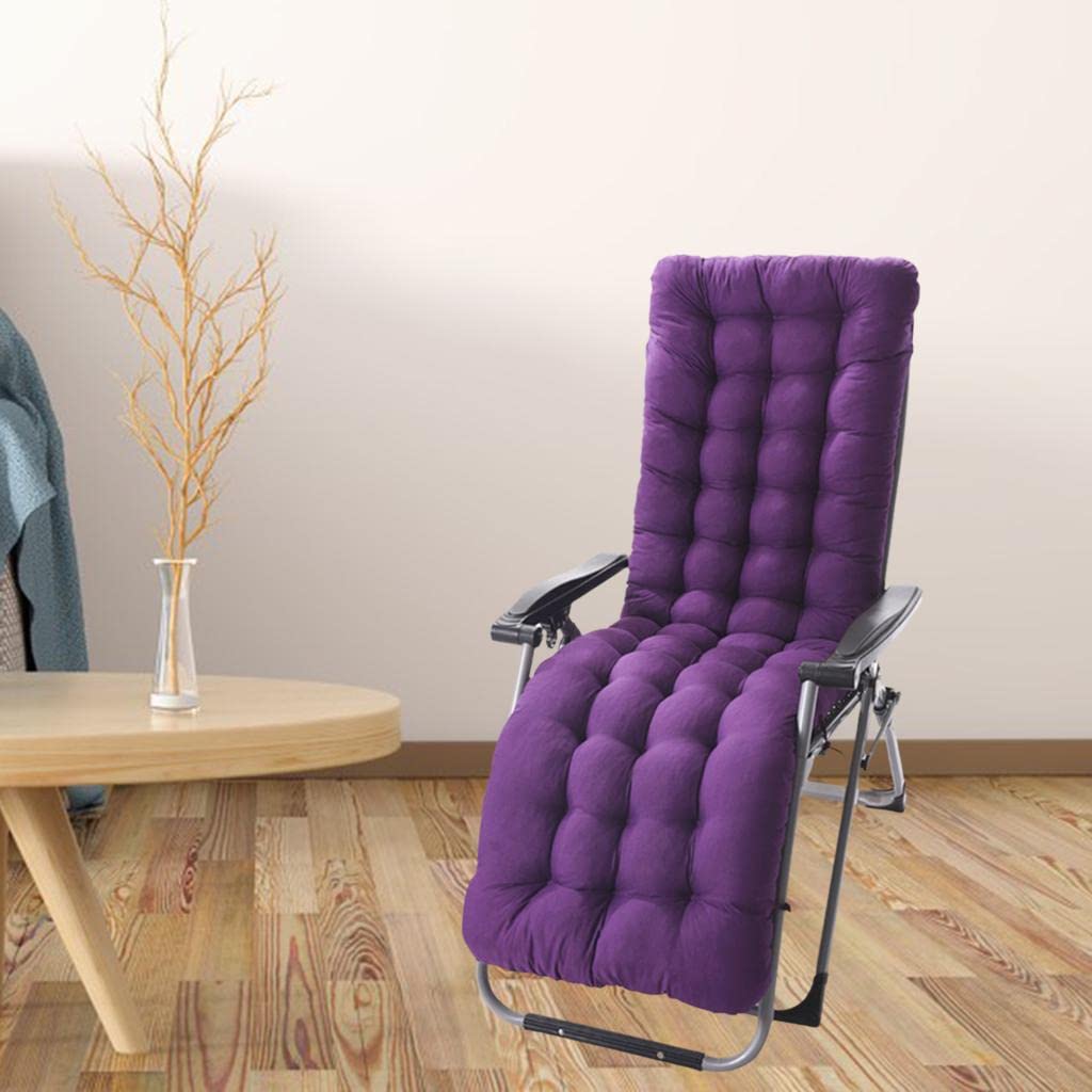 Coussin épais pour Fauteuil Inclinable, Tapis de Chaise Haute, Coussins de Chaise Longue, Décorations D'intérieur et D'extérieur, Violet B