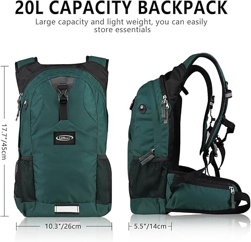 Miniatura 9 de Mochila de hidratación con aislamiento térmico y bolsa de agua a prueba de fugas de 2 litros, sin BPA, perfecta para correr, ciclismo, senderismo,