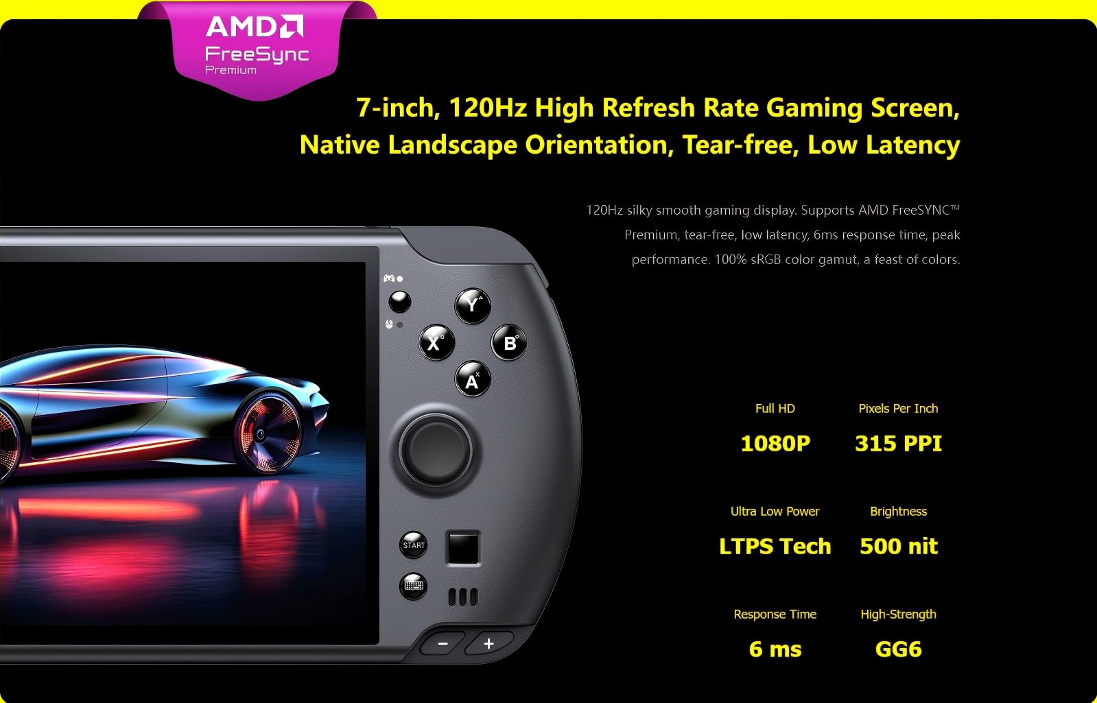 WEELIAO GPD Win 5 PC da gioco portatile con CPU AMD Ryzen AI Max+ 395, batteria sostituibile da 80 Wh, display da 7 pollici a 120 Hz, palmare portatile da gioco con raffreddamento ad aria, Windows