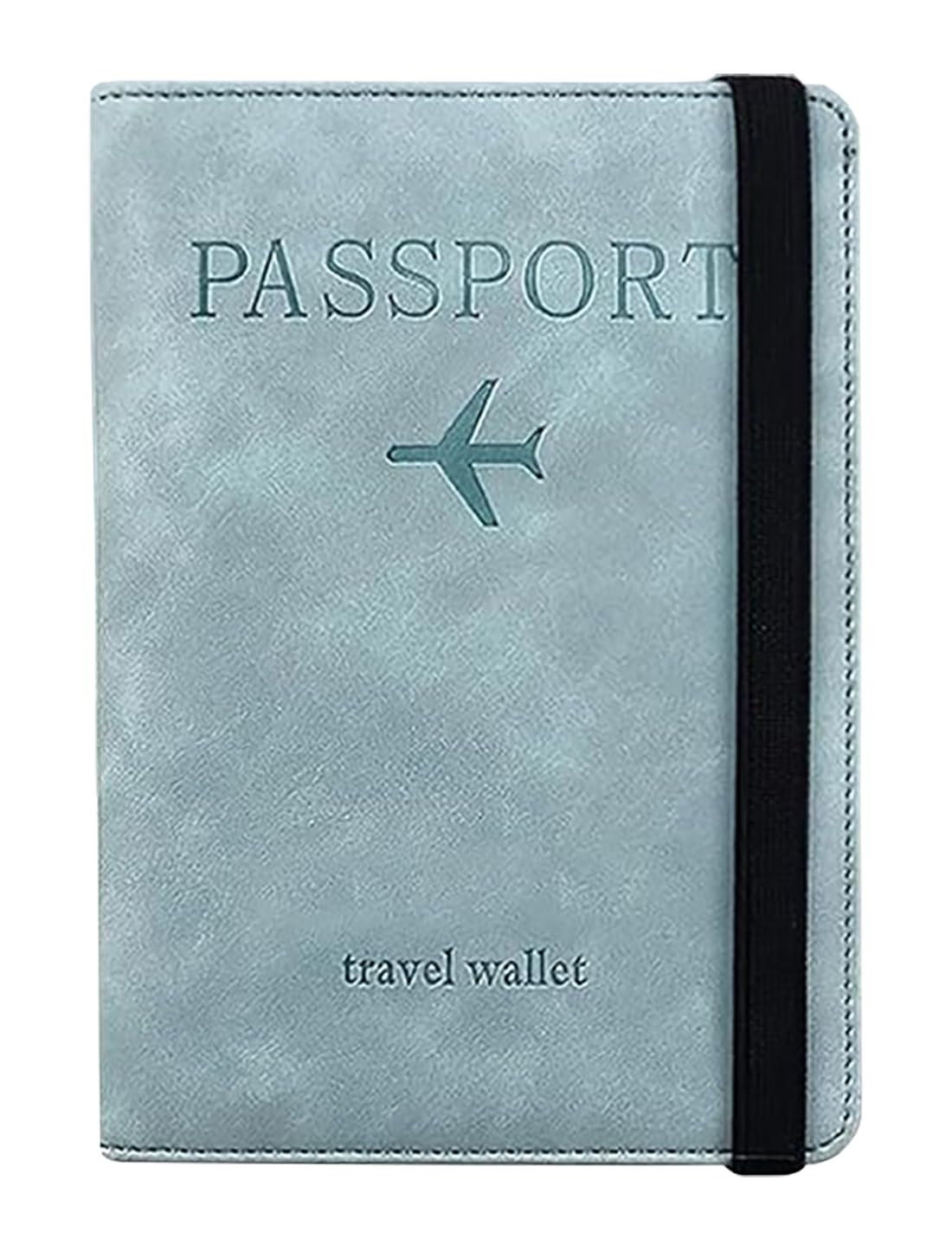 Stealodeal RFID Protector Sky Blue Passport Holder Travel Wallet Organiser, Passport Case with PU Leather Travel Document Holder for Men & Women Travel Accessories