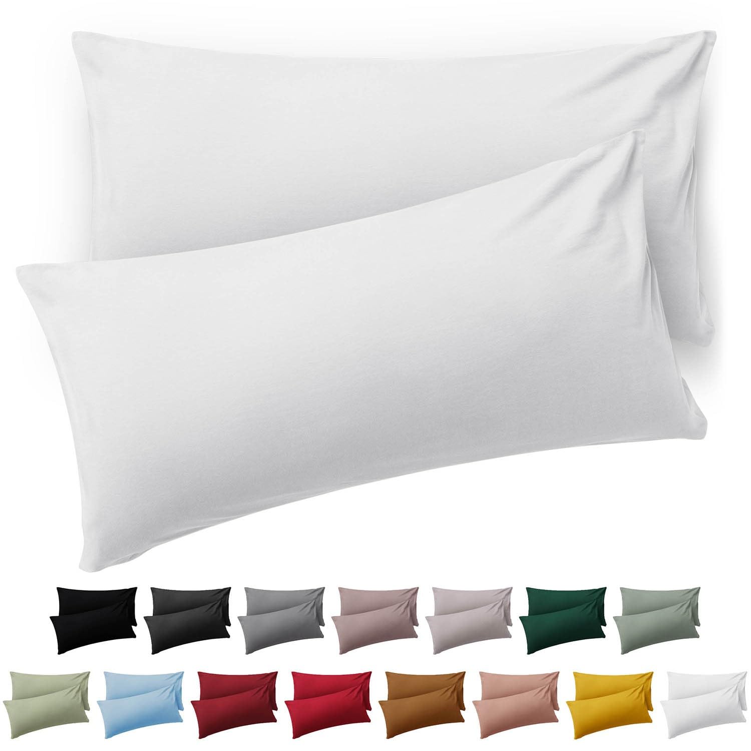 Blumtal Federe Cuscini Divano 50x80 cm - Set di Copricuscini per Divani in Microfibra a 2 Pezzi con Chiusura a Busta, certificati Oeko-Tex, extra morbidi e lavabili - Bianco