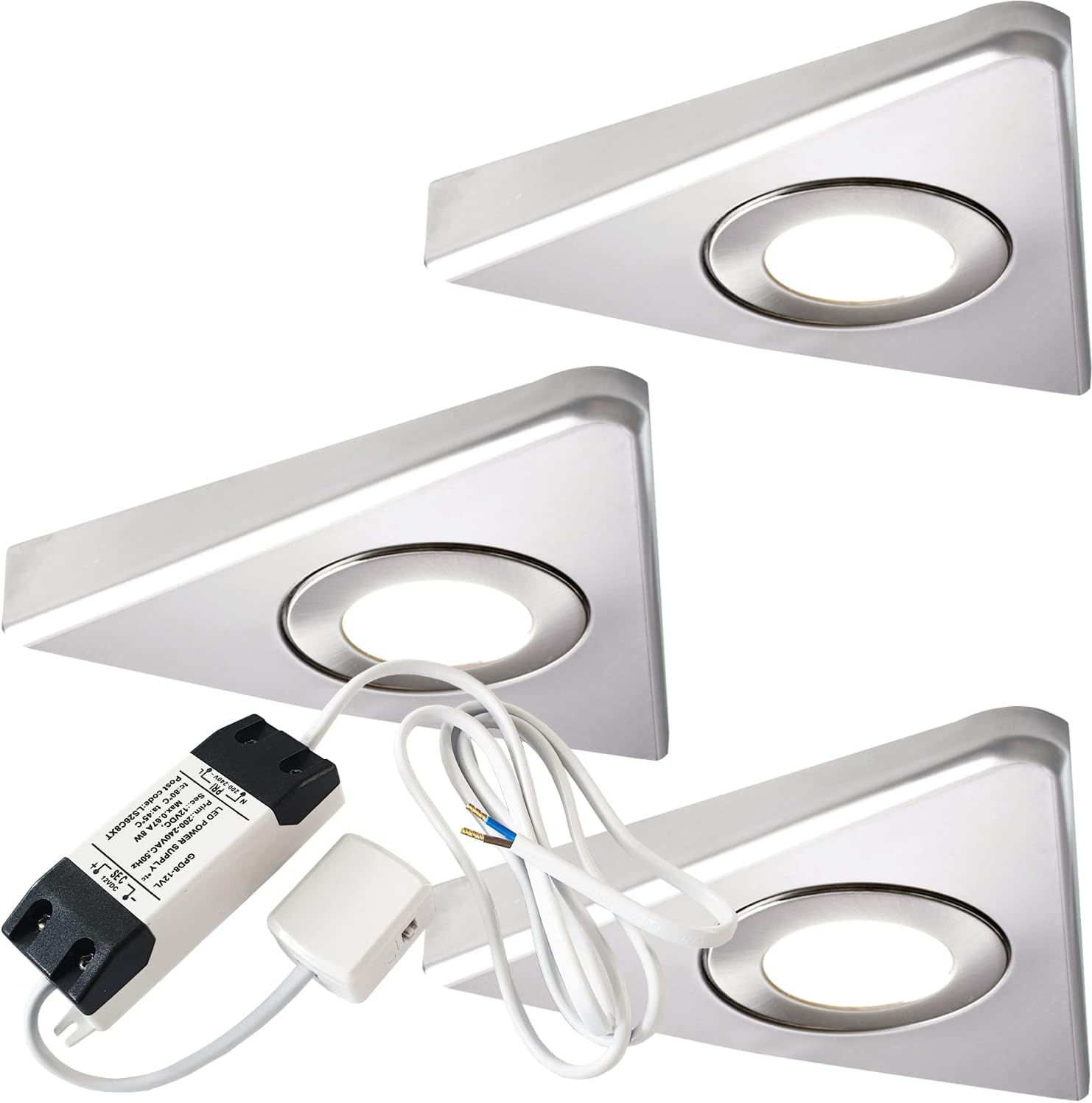 Modern Triangle Under Cabinet Kitchen Light & Driver Kit – Smooth ...