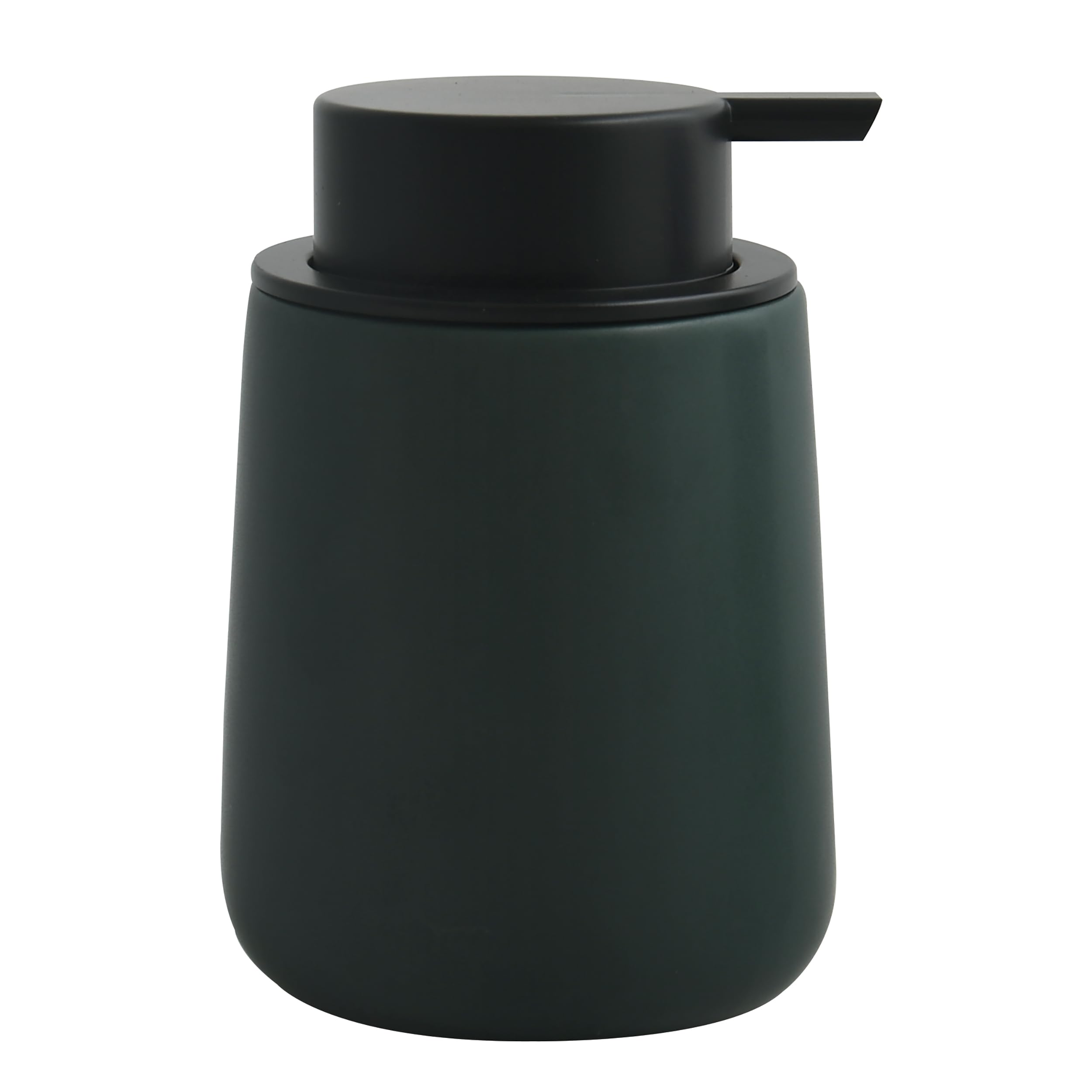 MSV Maonie Ceramic Soap Dispenser Liquid Soap Dispenser 300 ml Matt Dark Green