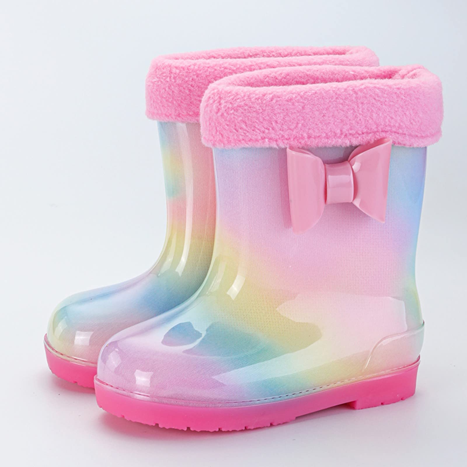 Stivali di gomma per bambini, stivali da pioggia per bambini, scarpe da pioggia per bambini, comode da pioggia, antiscivolo, impermeabili, per primavera, estate, per bambini