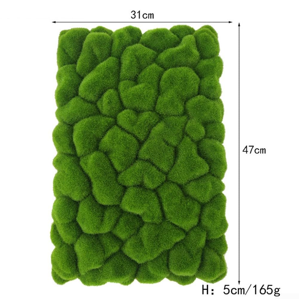 SPORTARC Decoración de musgo simulado, tablero de espuma de musgo simulado, flocado artificial, piedra de musgo falso, fondo de pared para decoración de restaurante y hotel (1)