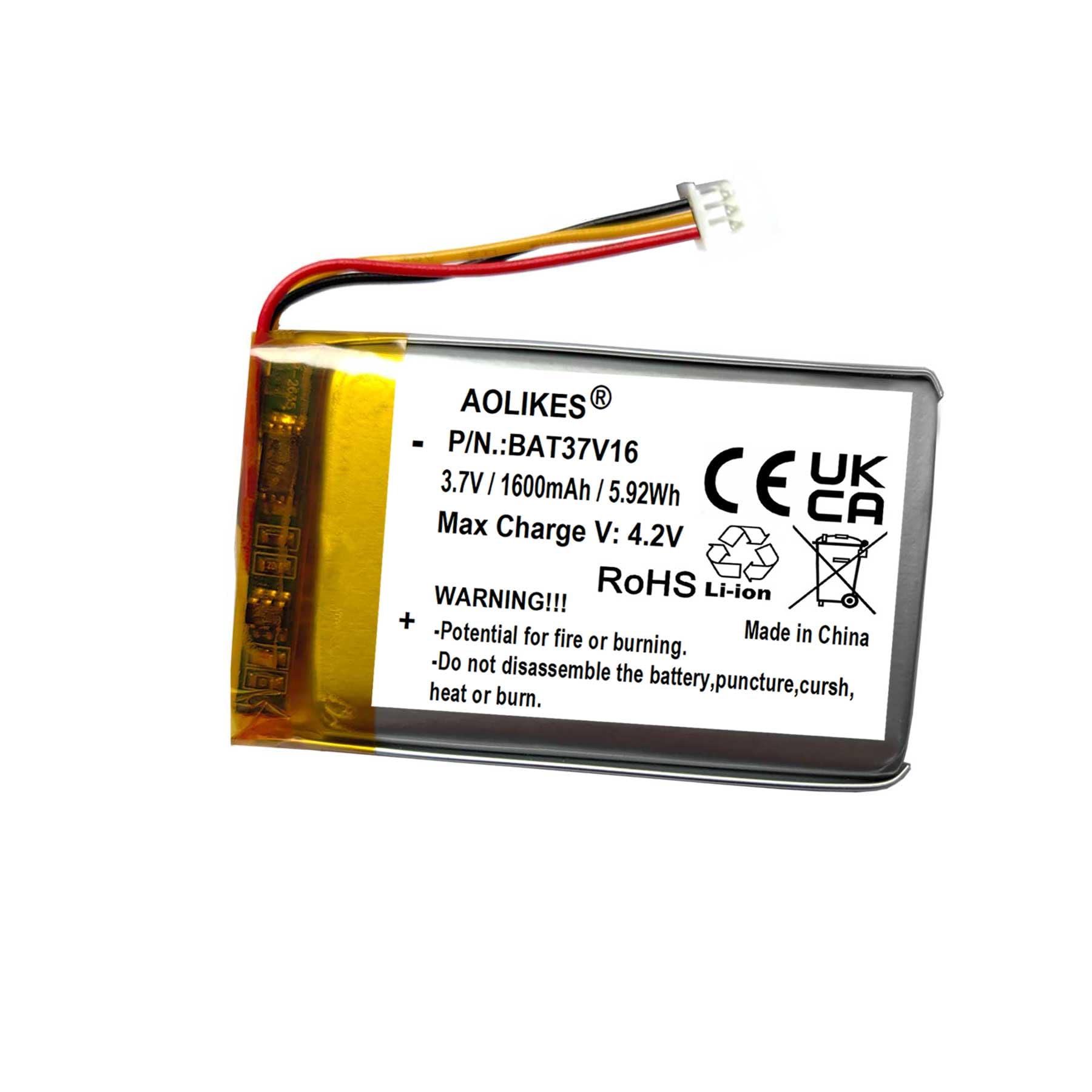 Amazon.com: AOLIKES 1600mAh Battery Replacement for Razer Kraken