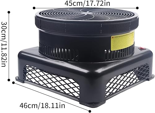 Miniatura 9 de Ventilador inflable de 17.7 pulgadas para hombre, soplador de aire para bailarina, ventilador de globo inflable para 9.8-18.04 pies, tubo inflable