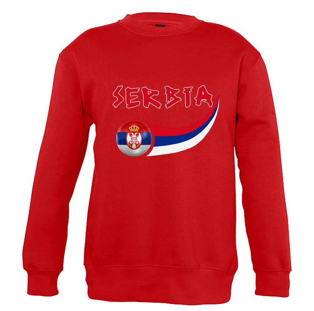 Supportershop Boys Serbia Sweatshirt - Red, 4-Years