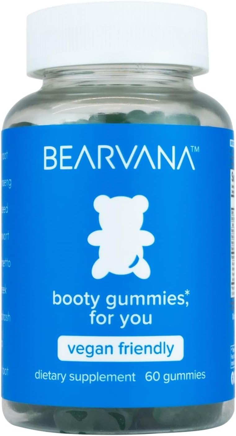 BEARVANA Peach Support Women’s Multivitamin Gummies | Herbal & Vitamin Gummy Supplement for Daily Wellness | Berry Flavor | 60 Gummies