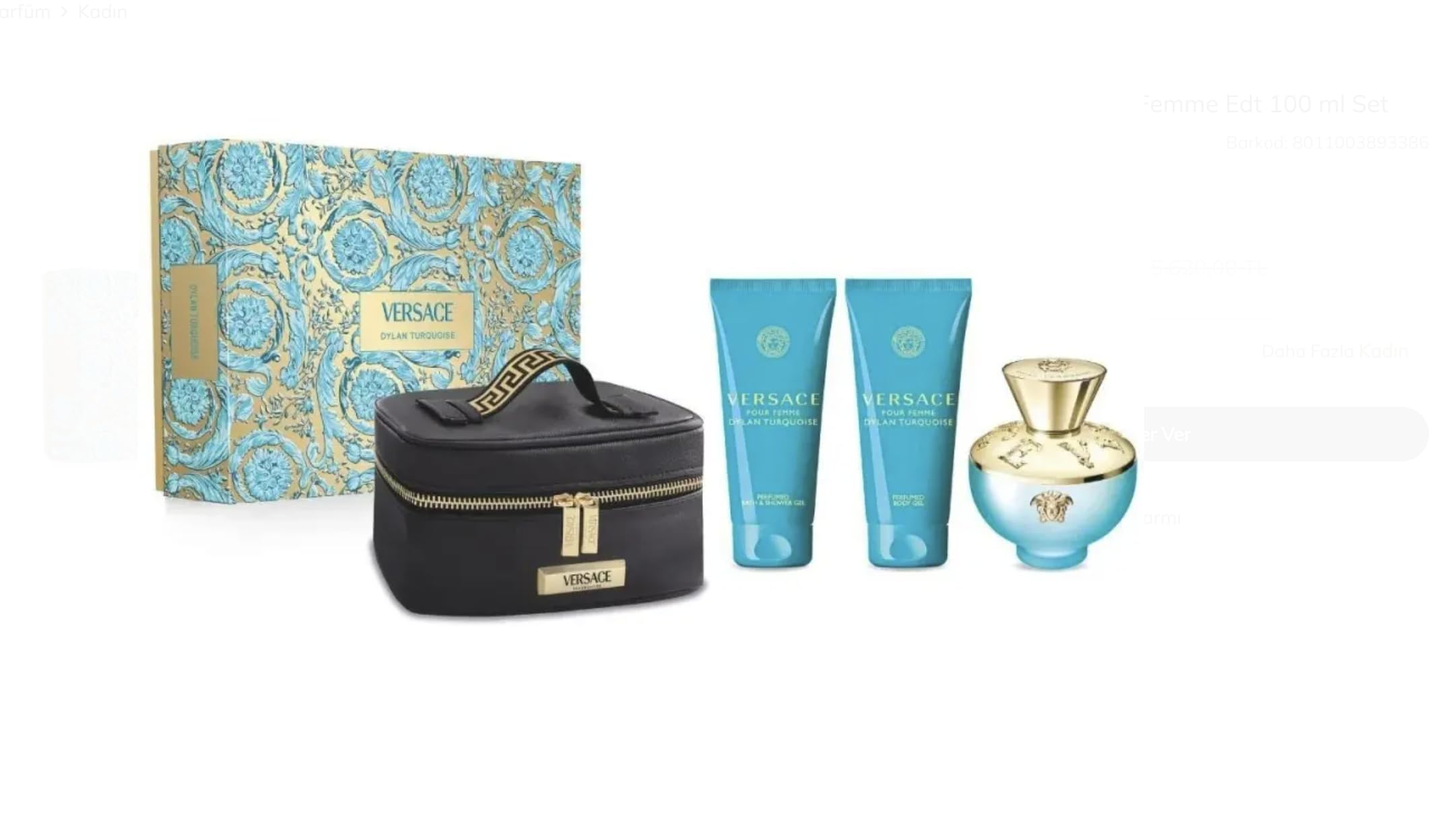 Est Versace Turquoise F Edt100V+G+B+Nec Salud y cuidado personal