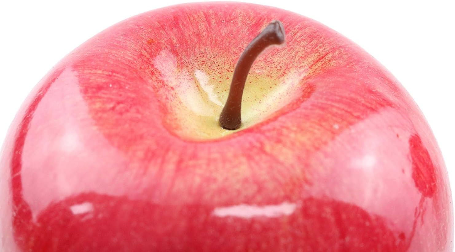 6PCS Fake Apples Artificial Apples Faux Apples Bulk for Party Props Home Fruit Bowl Decoration Fruit Kitchen Realistic Simulation Fruit (Red) 8cm x 8cm x 7cm