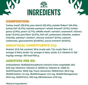 JAMES WELLBELOVED Hypoallergenic Grain Free Adult Dry Dog Food - 10 kg - Turkey & Vegetables - Bulk Dry Dog Food Pack