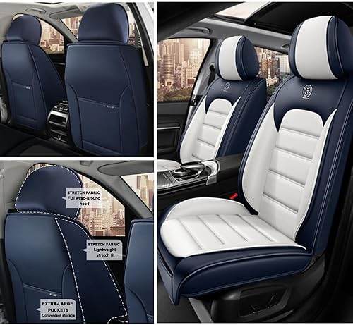 Miniatura 2 de 2 fundas de asiento para Mazda CX-5 2013-2024, fundas de asiento de automóvil de cuero, impermeables, antideslizantes, suaves, cómodas fundas de