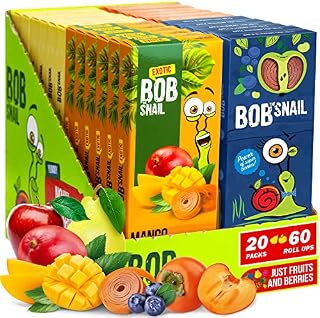 Sugar Free Sweets Gift Box of 60 Fruit Roll ups - Bulk Healthy Protein Vegan Snack for Kids & Adults - Mango Apple-Blueberry Apple Persimmon - Gluten - Free Low Carb Fruit Bar