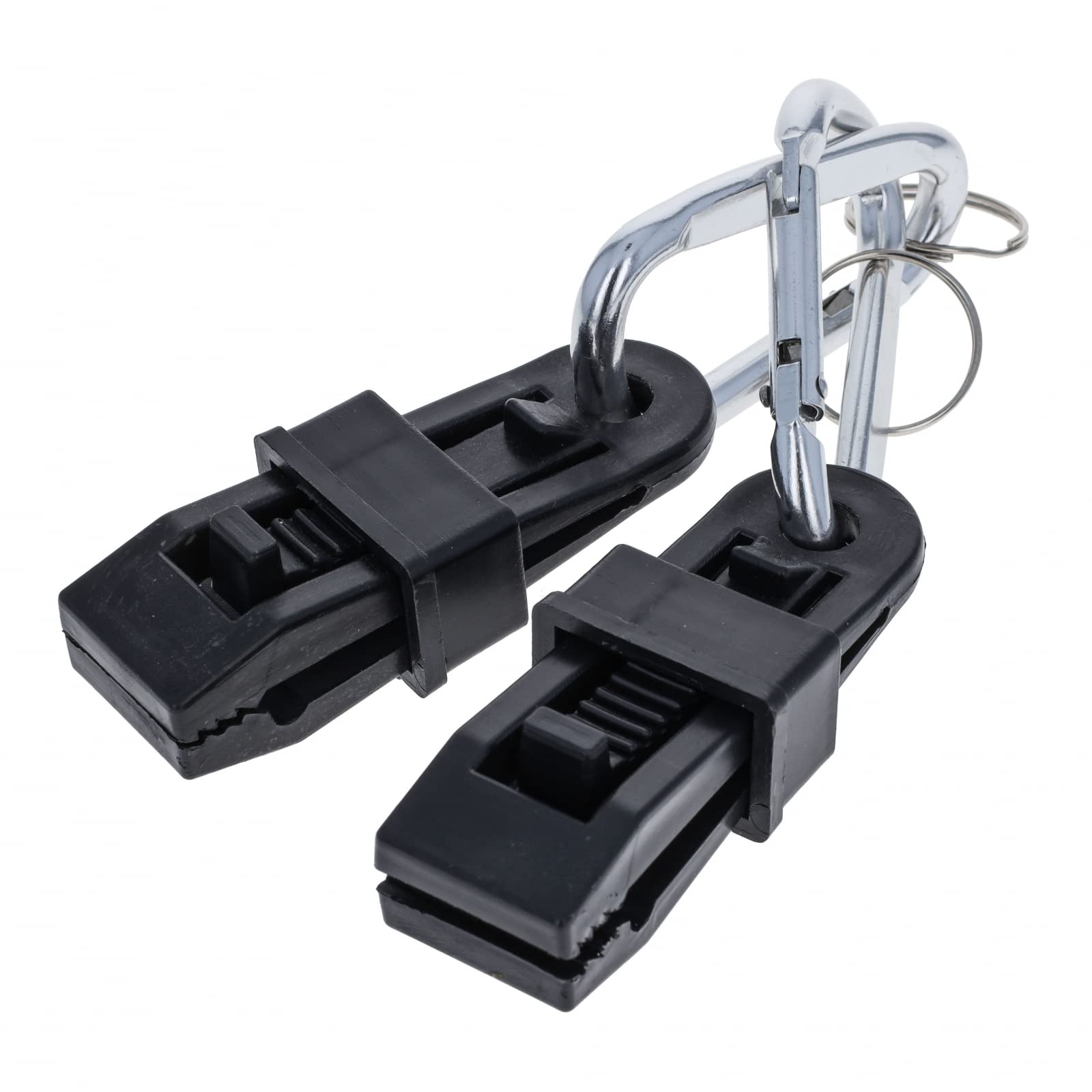 Carabiner and Awning Clamp Set Camping Essentials Tarp Clips 4pc Set