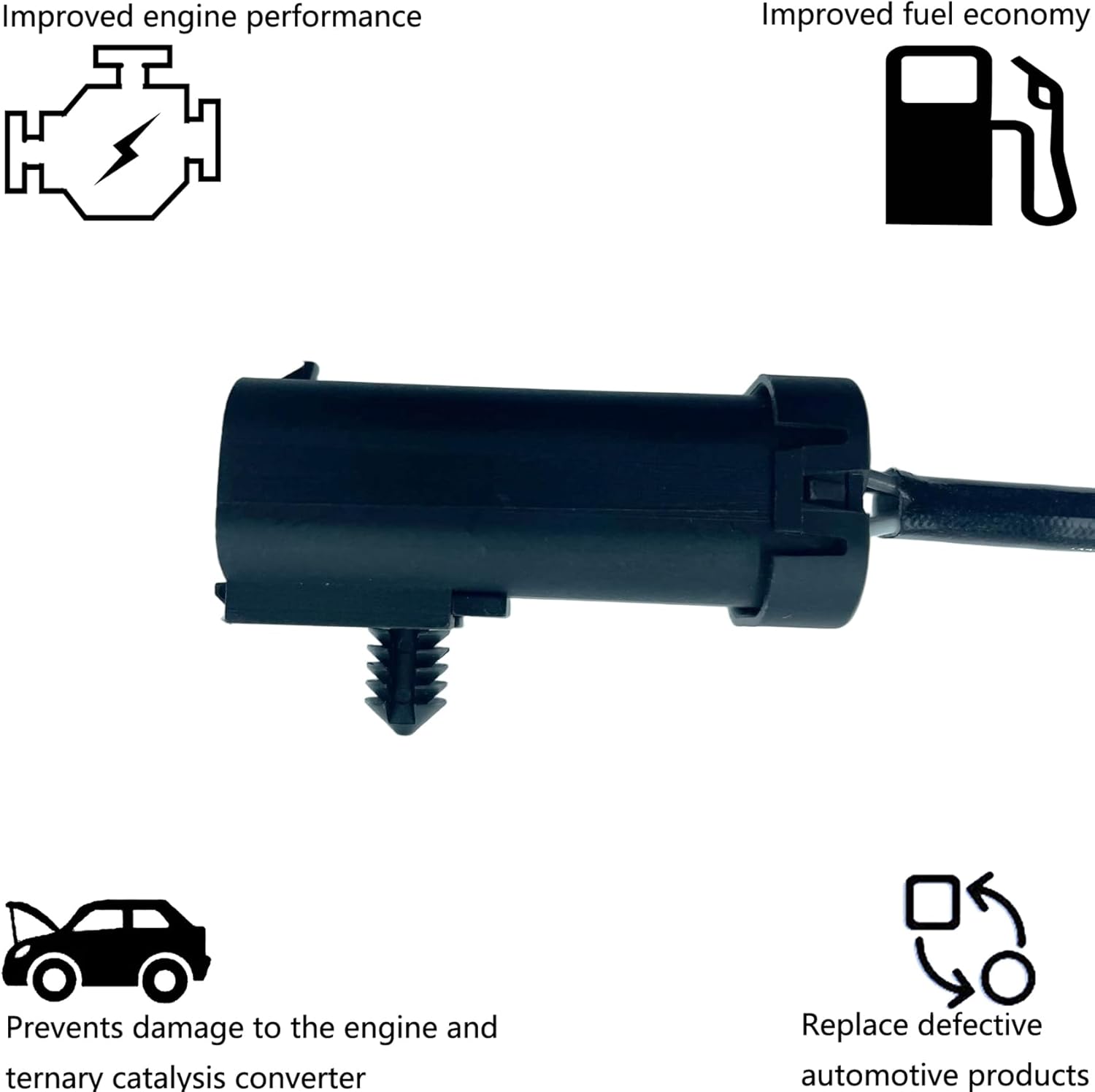 Dropwater Upstream Front Oxygen O2 Sensor Replacement for Dodge Avenger,B150 Van,B1500 Van,D150 Pickup,B3500 Van,D250 Pickup,Dakota,Ramcharger,Viper,Replaces#234-4003 75-1724 ES20016 23023 SG118