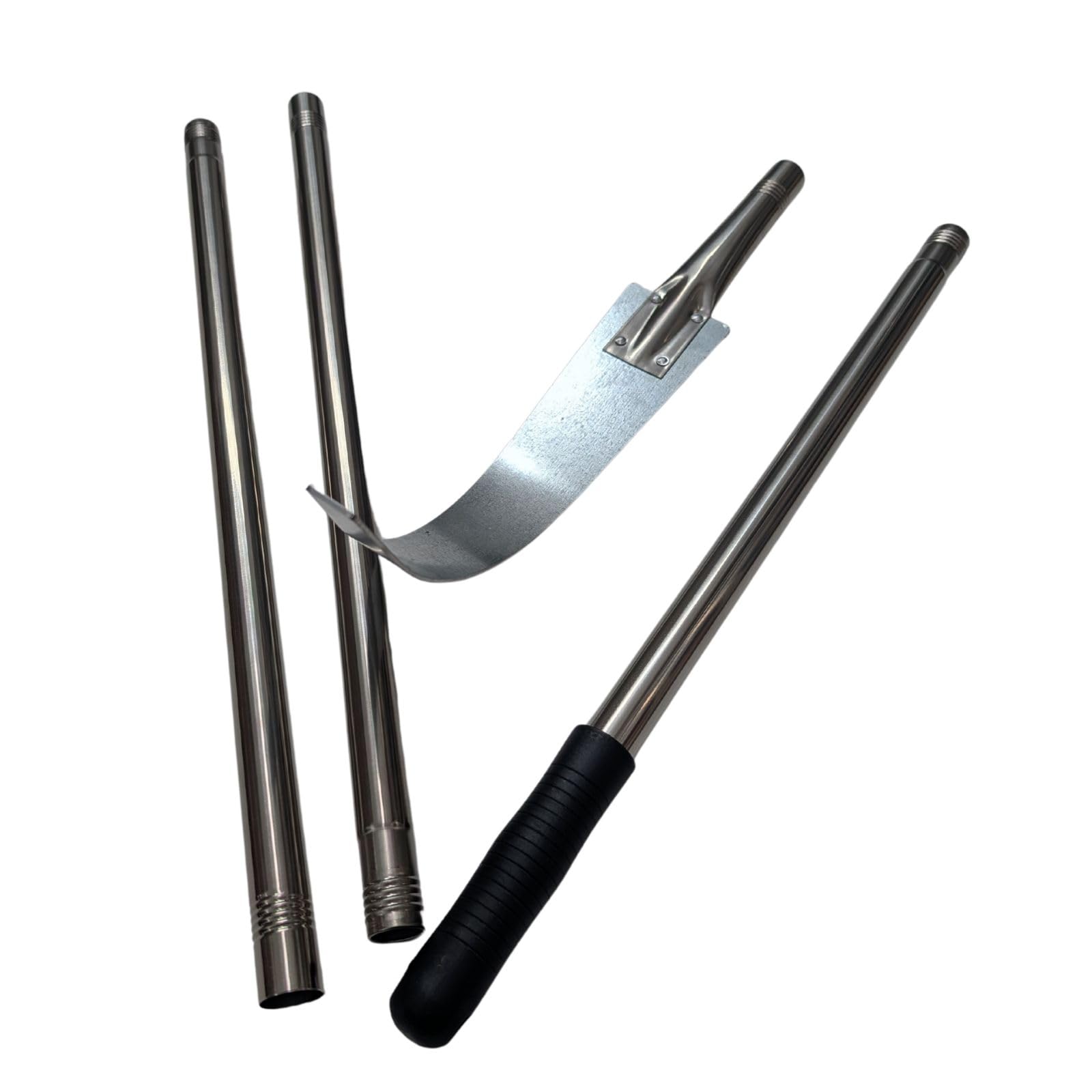 Giemme - Set 4 Pale per Pizza Professionali con Manico Smontabile - Lunghezza Regolabile - Per Pizze fino a Ø 33 cm - Pale da Forno Allungabili in Acciaio