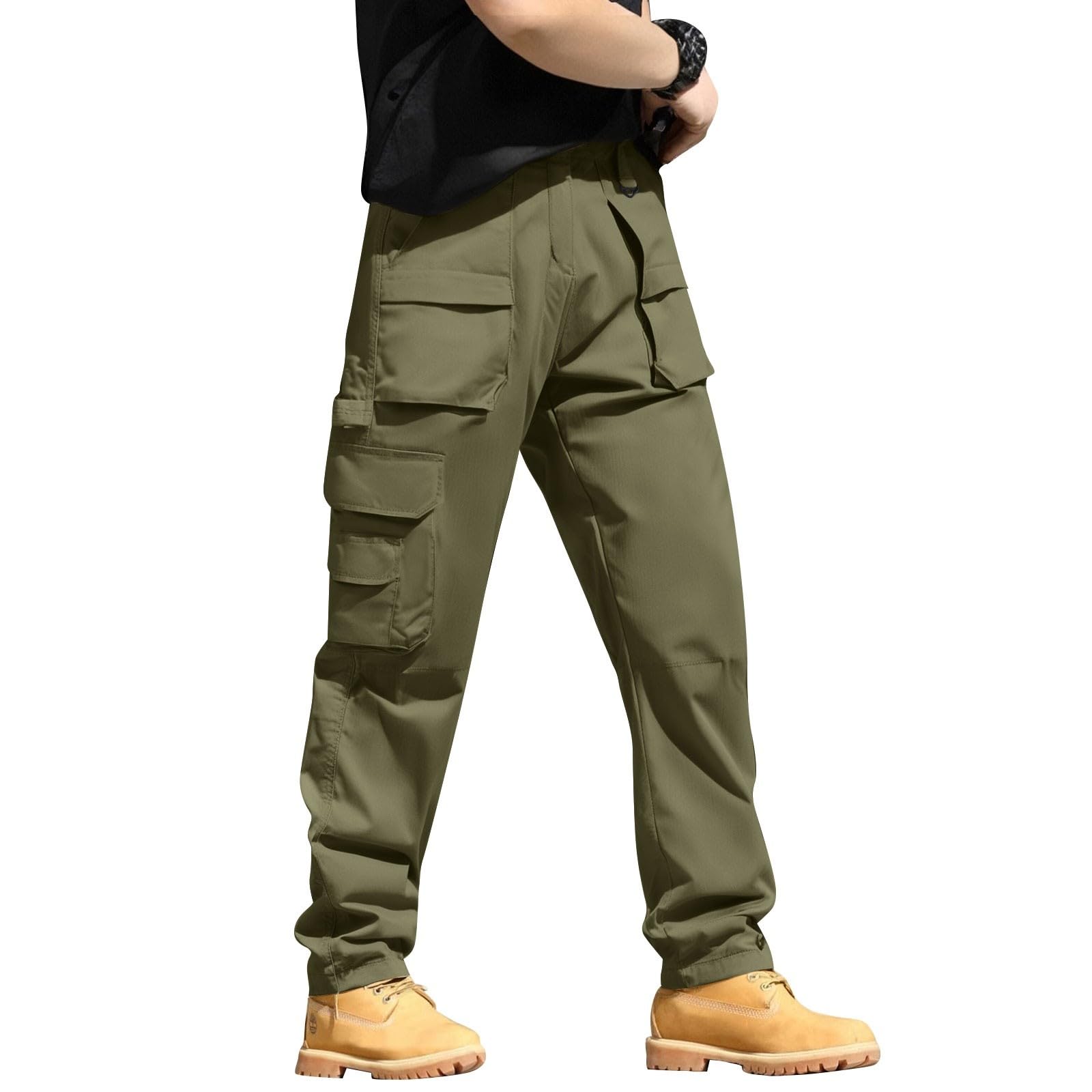Ensemble Jogging Polaire Homme – Sweat à Capuche + Pantalon Cargo, Grande Taille, Coupe Ample, Pour Hiver Et Décontraction