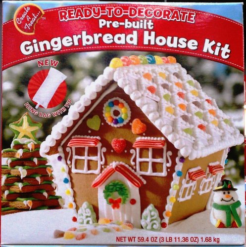 Ready to Decorate Prebuilt Gingerbread House Kit 59.4 Oz