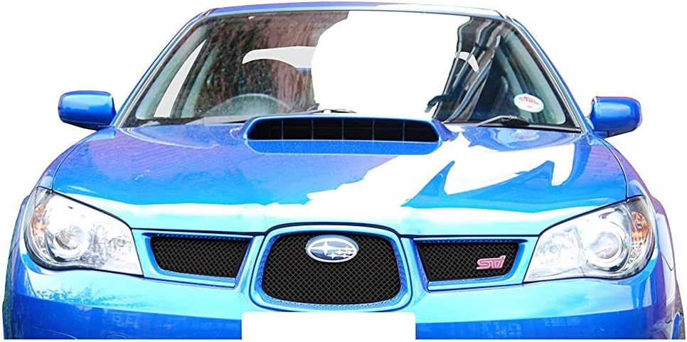 Zunsport Compatible With Subaru Impreza Hawkeye - Top Grill Set - Black finish (2006 to 2007)