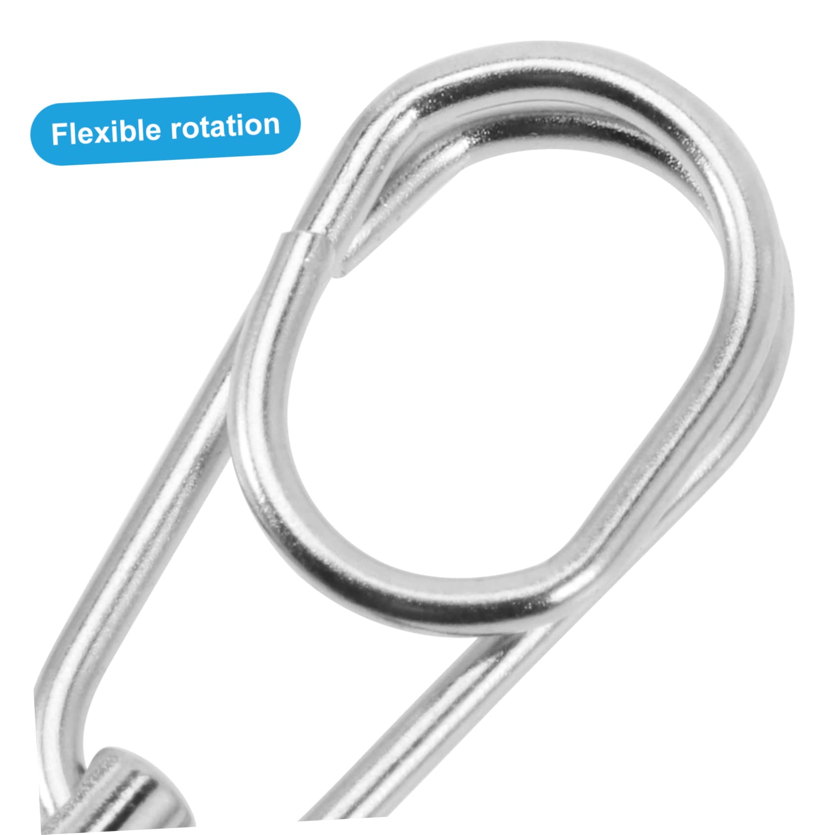 VANZACK Achtstelliger Ringverbinder Fishing Reel freilaufrolle Angeln fischköder Ersatzwirbel robuster Angelring robuster Köderwirbel Robustes Angelgelenk Rostfreier Stahl