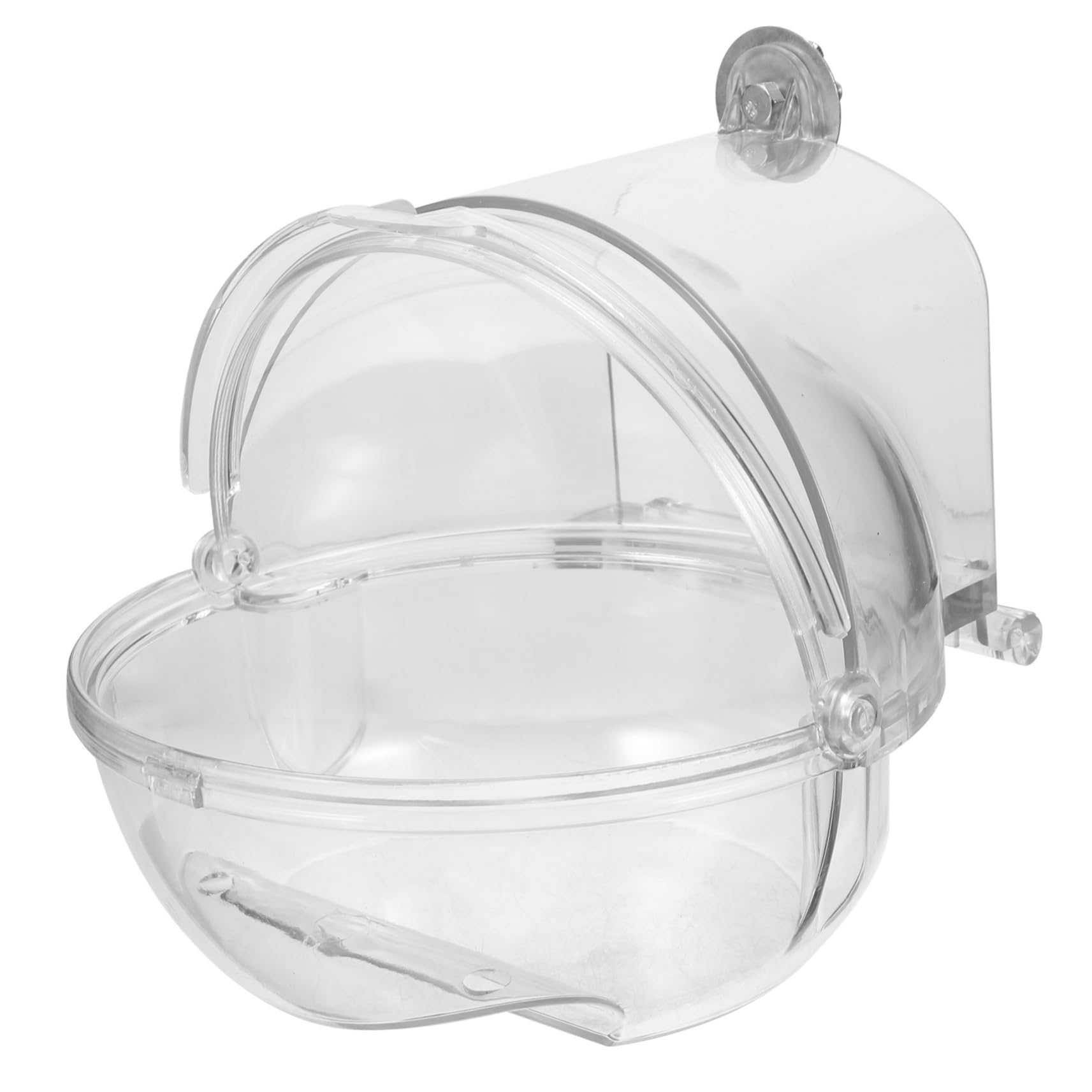 YARNOW 2 Pz Bagno per Uccelli Gabbia Alimentatore Gazebo Ratto Fontana Stagno Vasca Sospesa per Uccelli Pratica Vasca da Bagno a Pappagallo Vasca per Uccelli Plastica