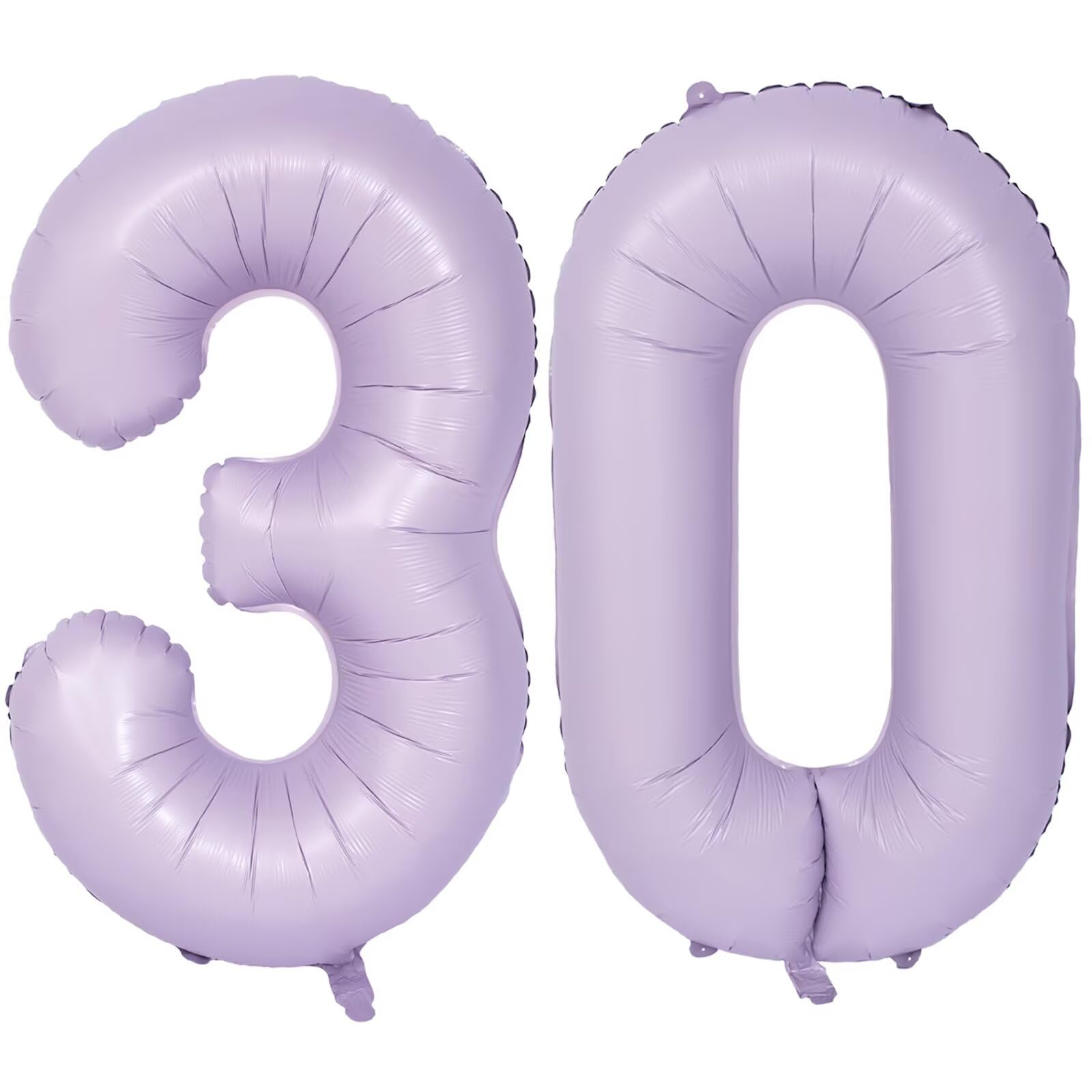 Purple Number 30 Balloons 40 Inch Large Aluminum Foil Party Balloons