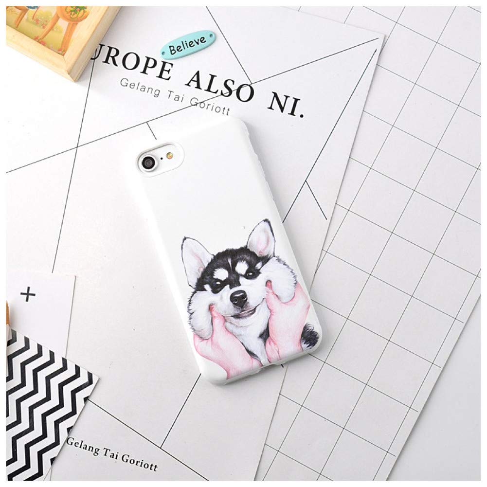 EOXO Iphone X Case Silicone Cat & Dog Case Compatible With Iphone Xs Max Xr Xs 6 6Splus 7 8Plus X Cell Phone Cases Soft Tpu Cartoon Back Cover Coque