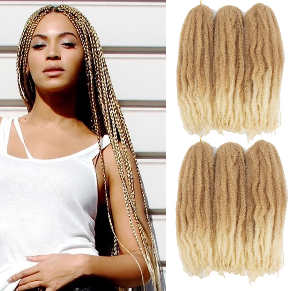 Amazon.com : Ayana Marley Hair 6 Packs Marley Twist Braiding Hair Marley  Braiding Hair For Faux Locs Crochet Hair 24 Inch Long Afro Synthetic Hair  Extensions (24inch, T27/613) : Beauty & Personal Care