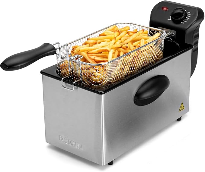 Bomann FR 2264 CB Friteuse en acier inoxydable 2,5L Parfait pour les ...