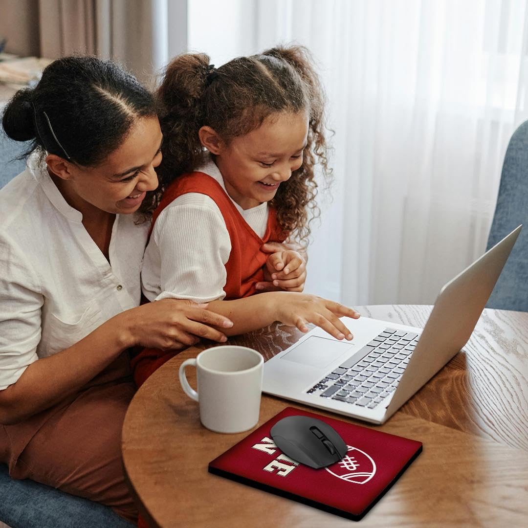 3dRose Image of Football with Text of Game On - Mouse Pads (mp-378003-1)