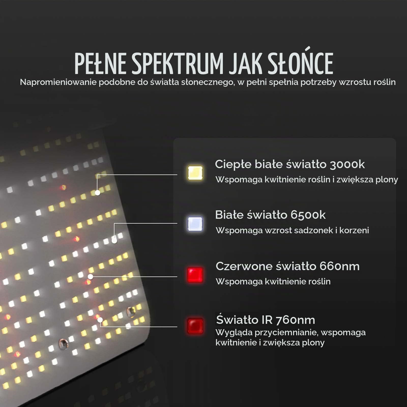 VEVOR LED Grow Light, 200W pełne spektrum ściemnialne, wysokiej wydajności lampa do uprawy diod Samsung 2B1B dla roślin wewnętrznych sadzenia warzyw i kwiatów szklarni