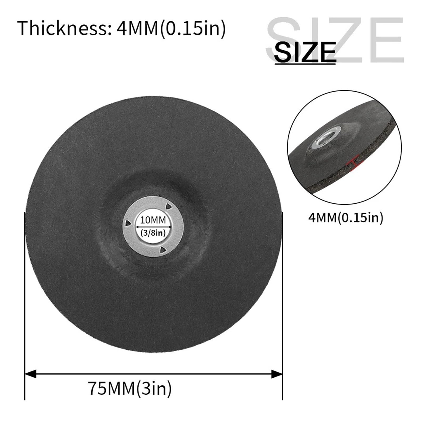 5/10PCS Disque de coupe résine 3 pouces 75mm pour mini meuleuse pneumatique