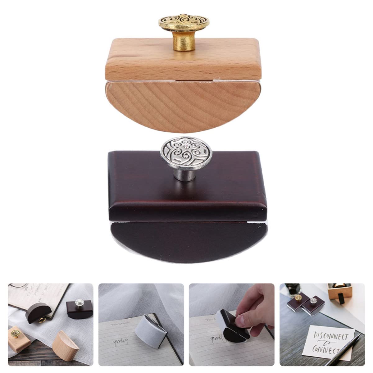 NUOBESTY 10pezzi Blotter Legno Portatile Per Calligrafia Strumento Assorbente Inchiostro Per Timbri e Scrittura Rapida Assorbente e Riutilizzabile Color Legno Naturale