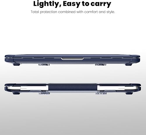 Miniatura 9 de DTangLsm Funda para MacBook Pro de 13 pulgadas 2024 2023-2016 M2 M1 A2338 A2289 A2251 A2159 A1989 A1706 carcasa rígida de plástico resistente con