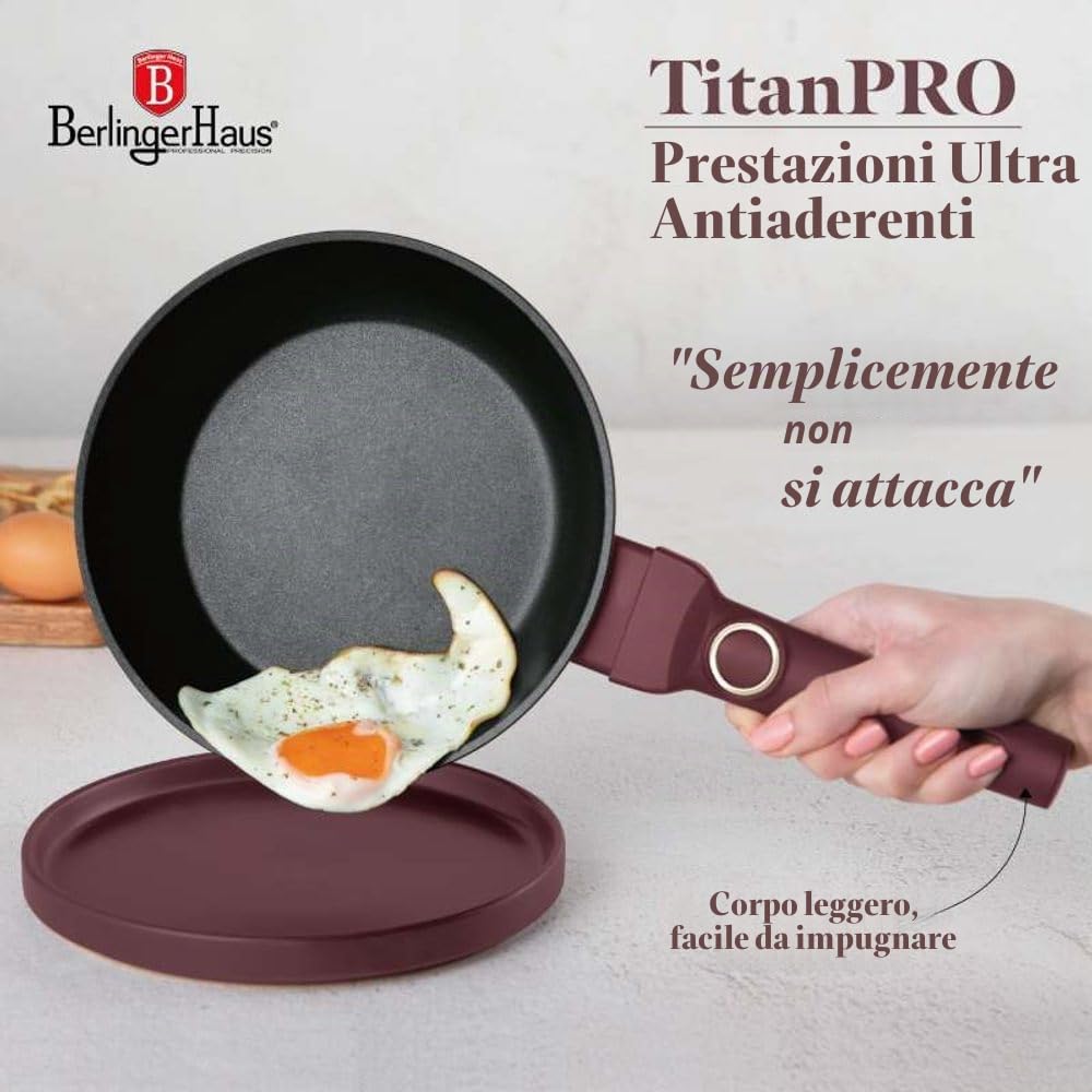 Berlinger Haus Set da 10 pentole in alluminio antiaderente a induzione, pentole e padelle con coperchio, per cucina, forno domestico, lavabile in lavastoviglie, ecologico, compatibile con tutti i