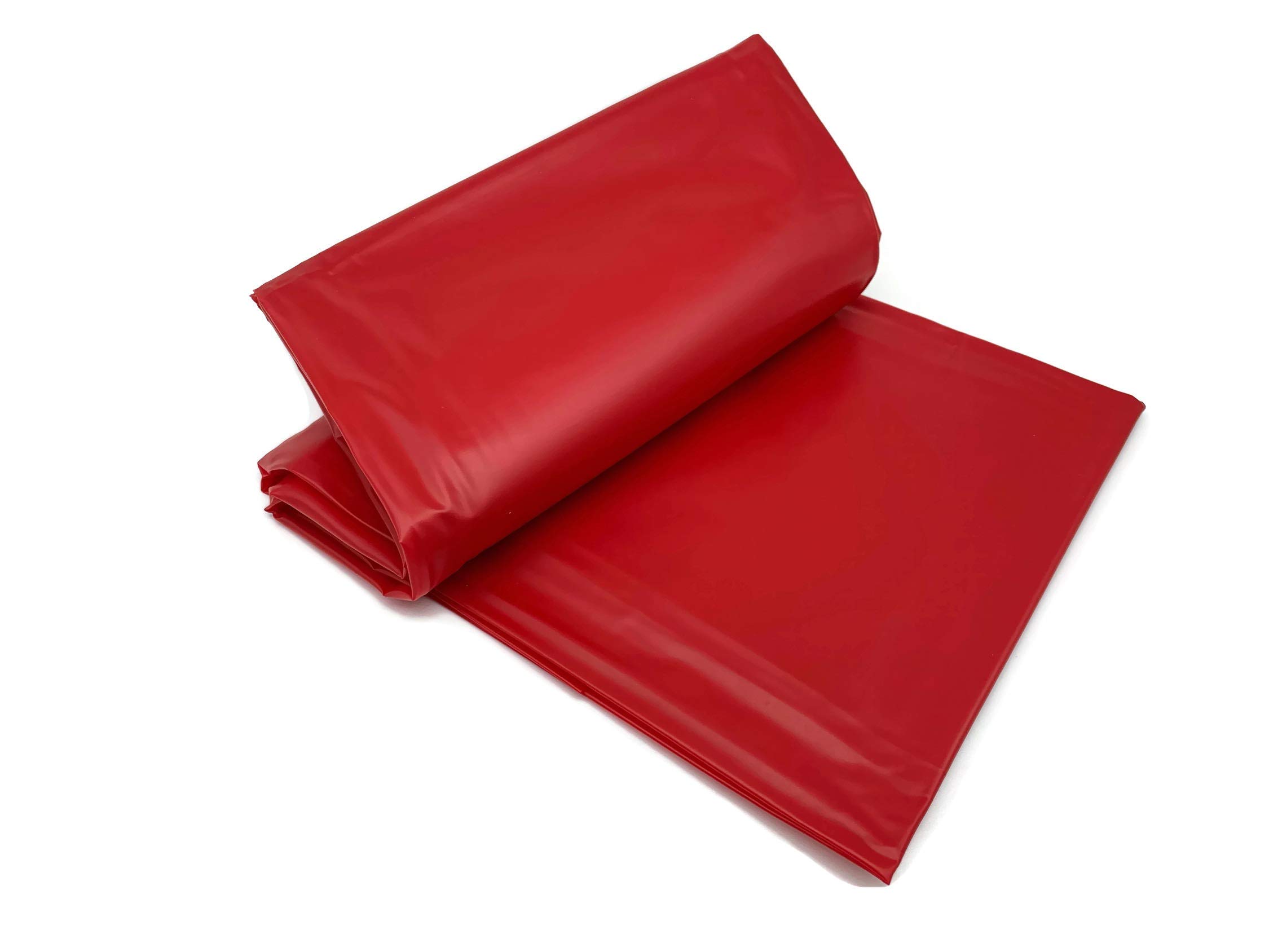 Exoda drap de protection étanche en rouge en vinyle lavable jusqu'à 30 degrés résistant à l'huile idéal pour jeux aquatiques polyvalent sans latex