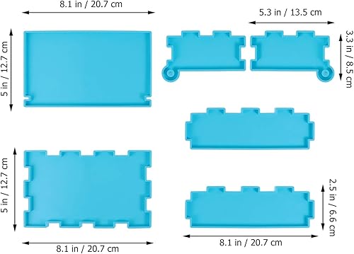 Miniatura 3 de EXCEART 1 Unidades DIY Domino Box Molde de Silicona y Domino Molds Set para Fundición de Resina Caja de Almacenamiento Domino Molde de Resina para