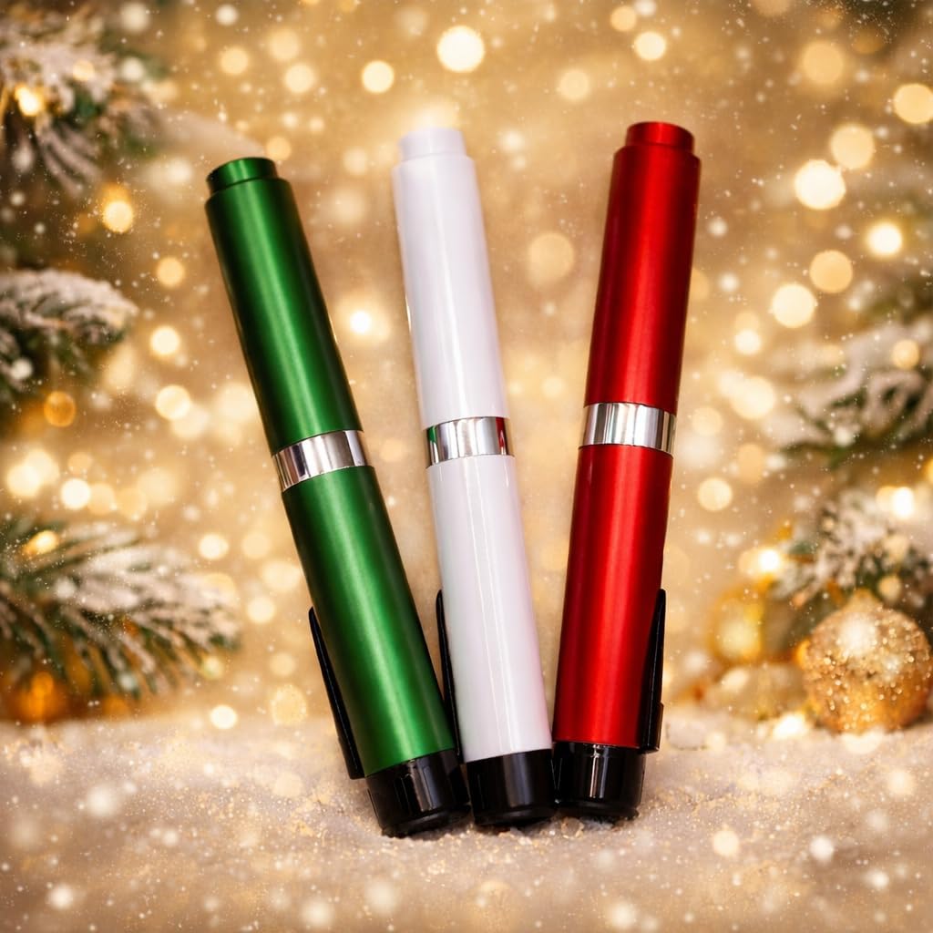 V2 60 Unit Personal Reusable Research Pen Injector Christmas Trio