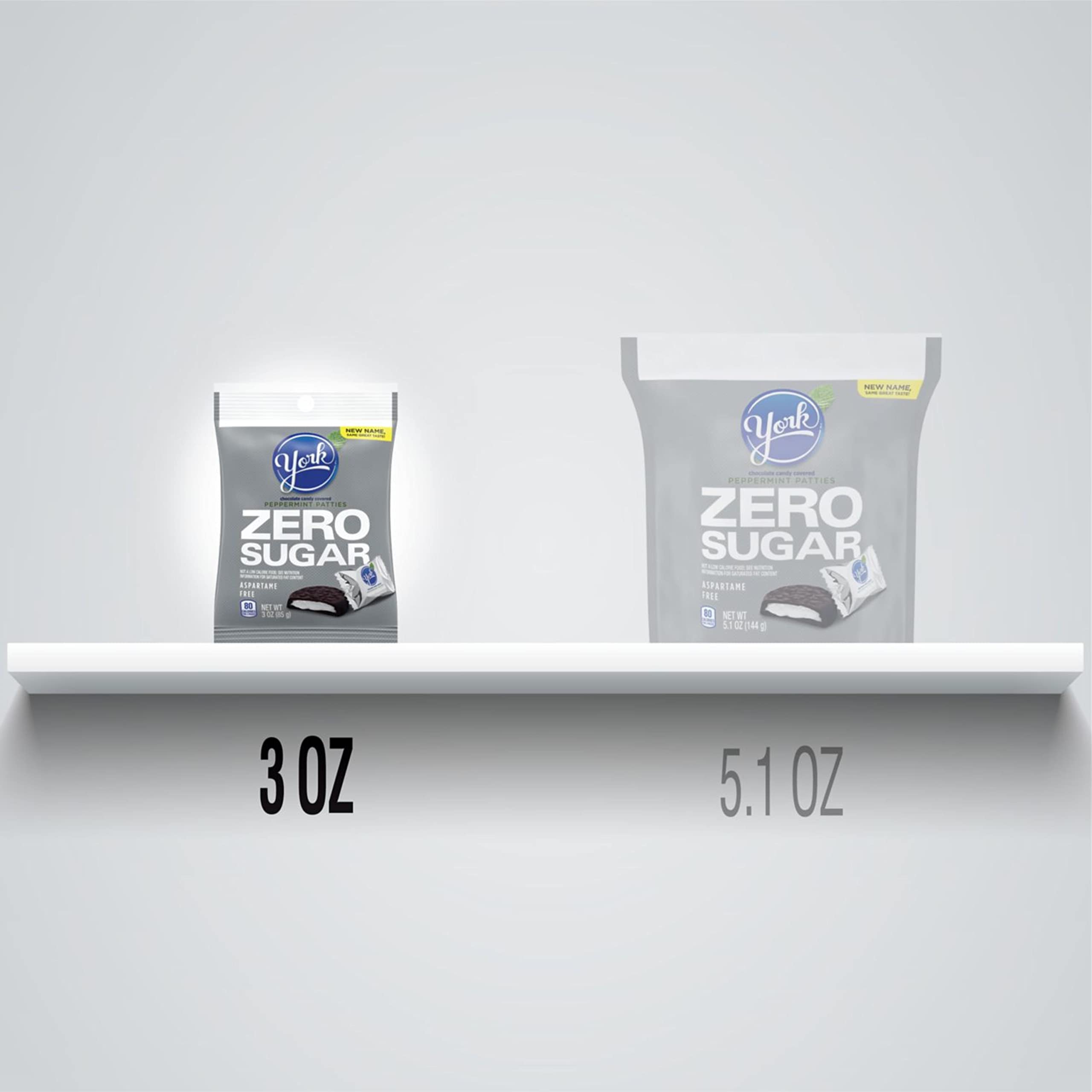 Buy YORK Zero Sugar Dark Chocolate Peppermint Patties Candy, Bulk, 3 oz