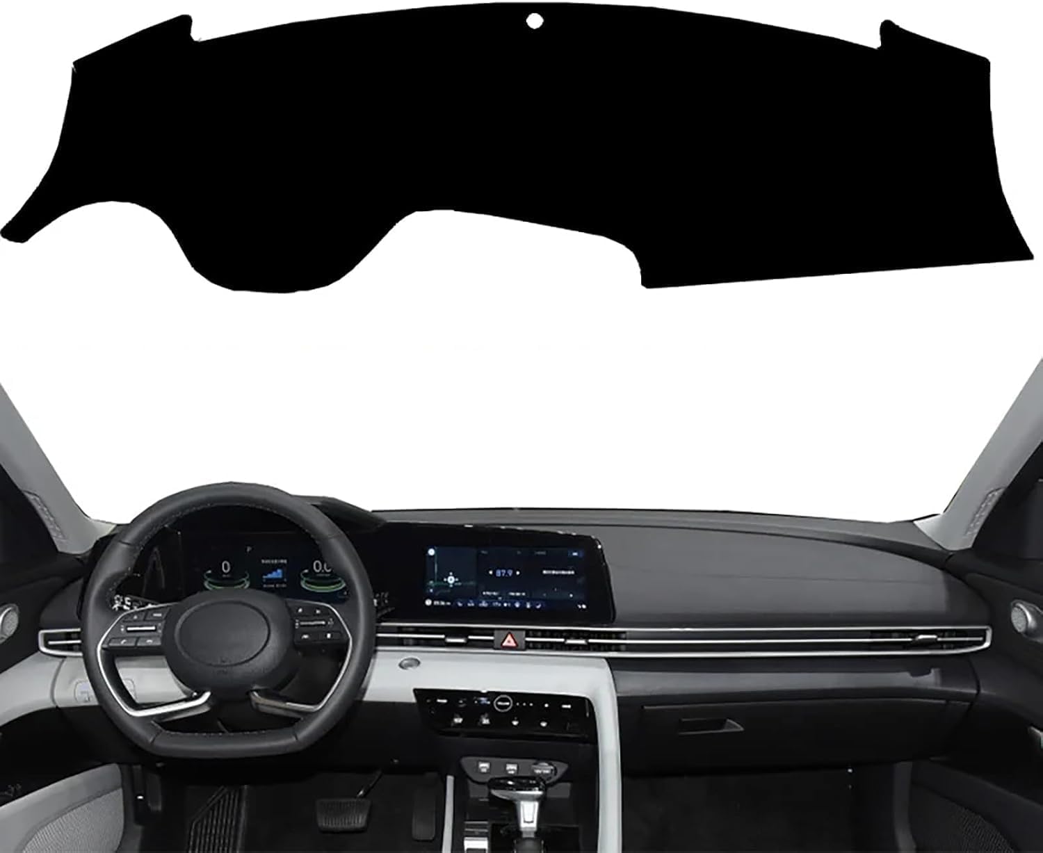 DdaiXQ Car Dashboard Mat For Hyundai Elantra Avante i30 Sedan CN7 2020 2021 2022, Anti Slip Anti Glare Dustproof Dashboard Cover Pad Protector Dash Cover Sunshade Dashmat