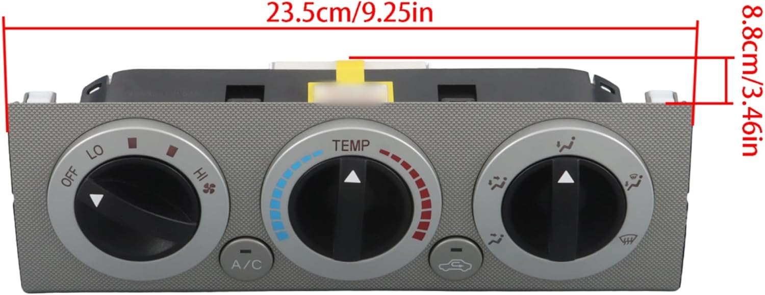 A/C Heater Climate Temperature Control Switch Metallic Color Replacement for Ta-co-ma Extra Cab SR5 2005-2010