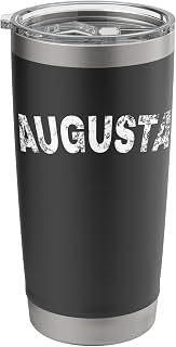 Vintage Augusta White Text Apparel Stainless Steel Insulated Tumbler