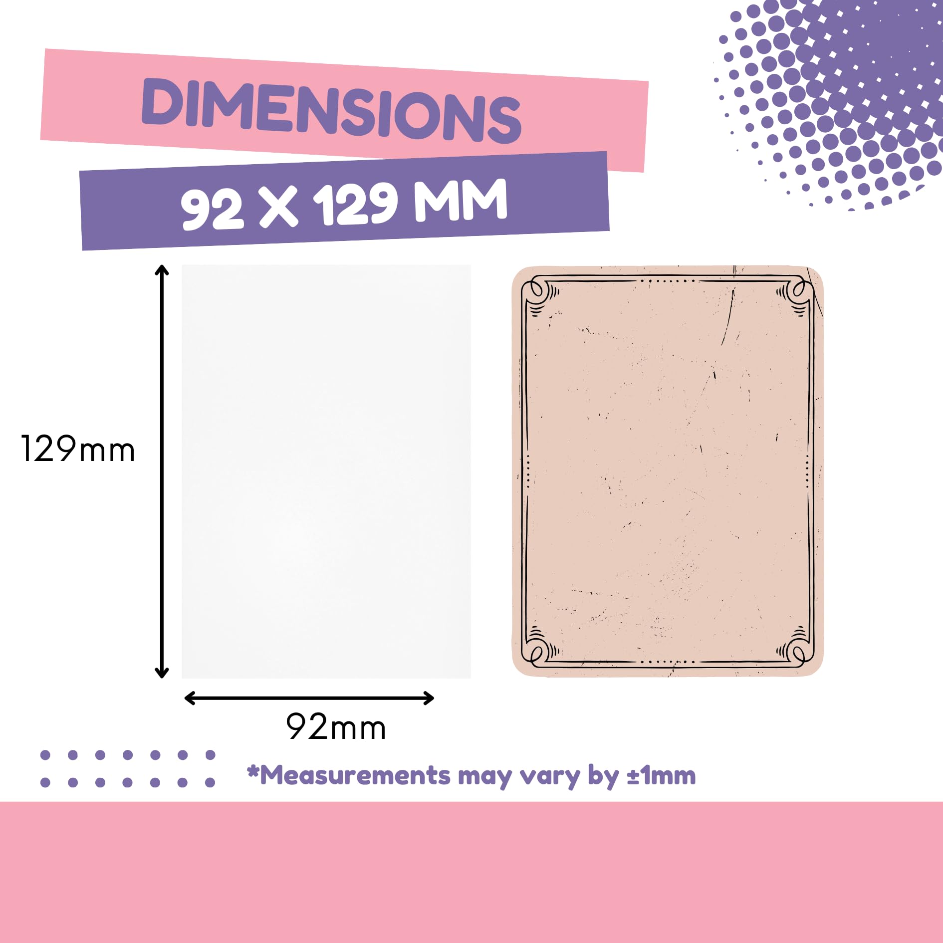 Boltquan 92x129 mm Oracle Card Sleeves – Custom Fit for Large Oracle Decks, Archival Quality Protection, PVC-Free, Thick and Clear Card Protectors