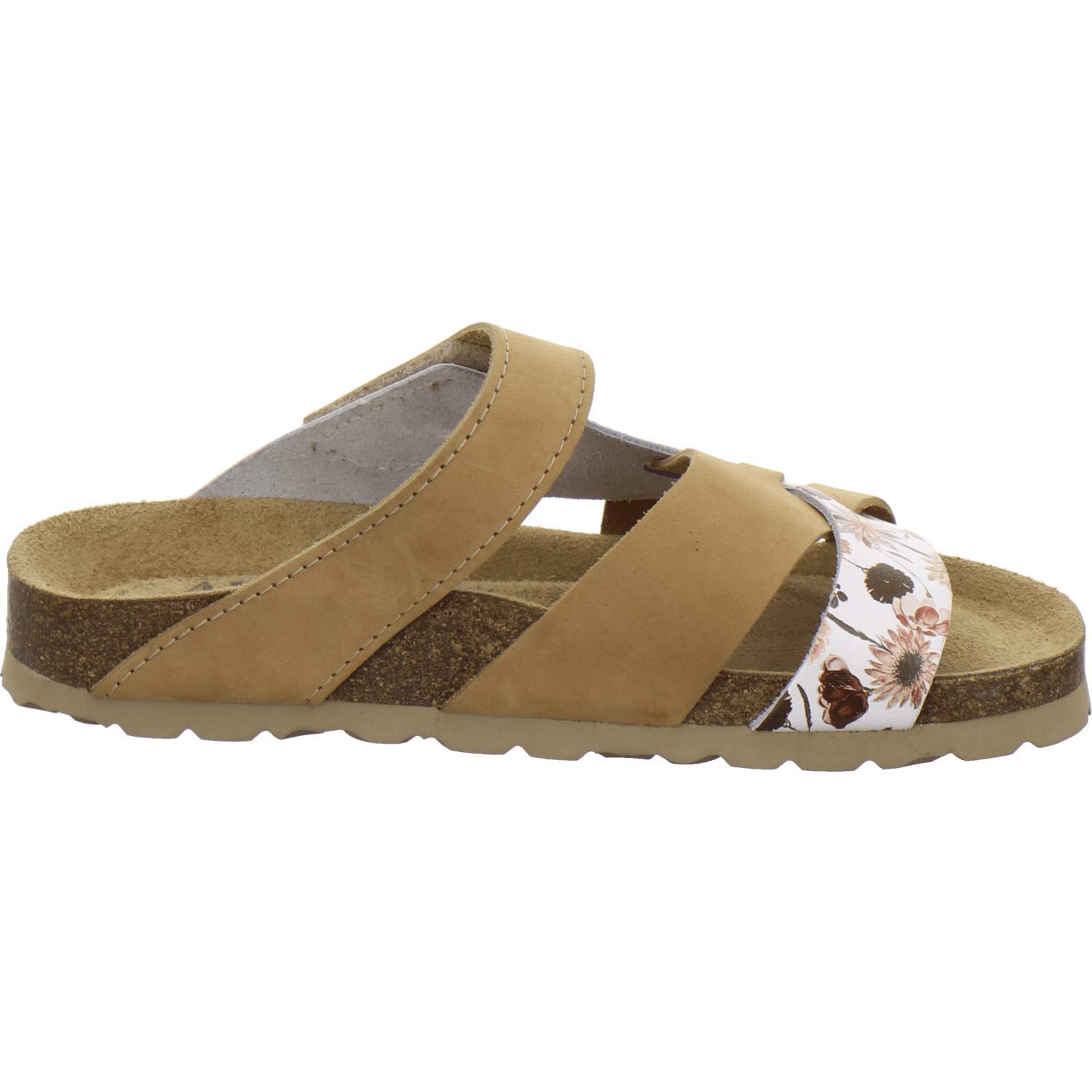AFS-Schuhe 2120 - Pantuflas de piel con cierre de velcro, cómodas zapatillas para mujer con plantilla para el pie, fabricadas en Alemania