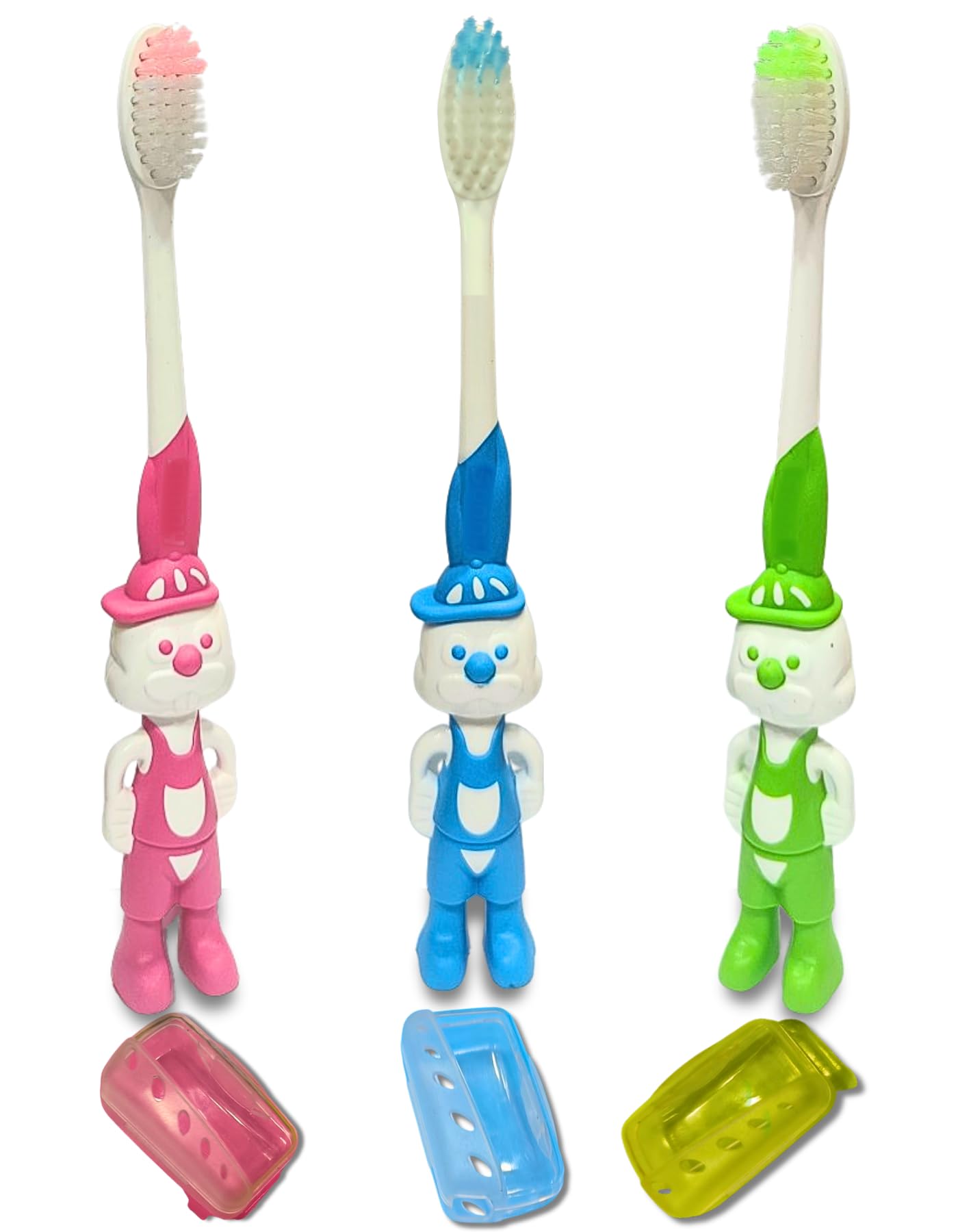 BigBro Kids Toothbrush with Soft Bristles Cartoon Designs Fancy Toothbrushes with Protection Cap and Cover for Age 2+ Children (Combo of 3 Toothbrushes + 3 Caps + 3 Covers) (B0CVS19TMS) Amazon Price History, Amazon Price Tracker