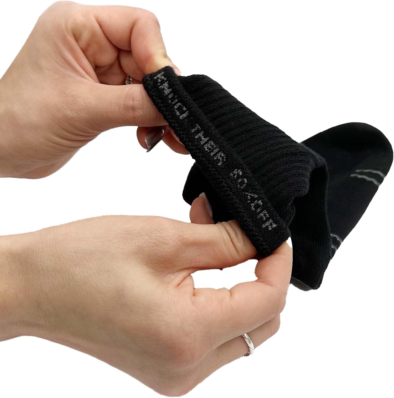 Vegan Dance Socks, Acrylic, Toe and Heel Protection, Ribbed Leg - MD23 / MD24 - Image 3