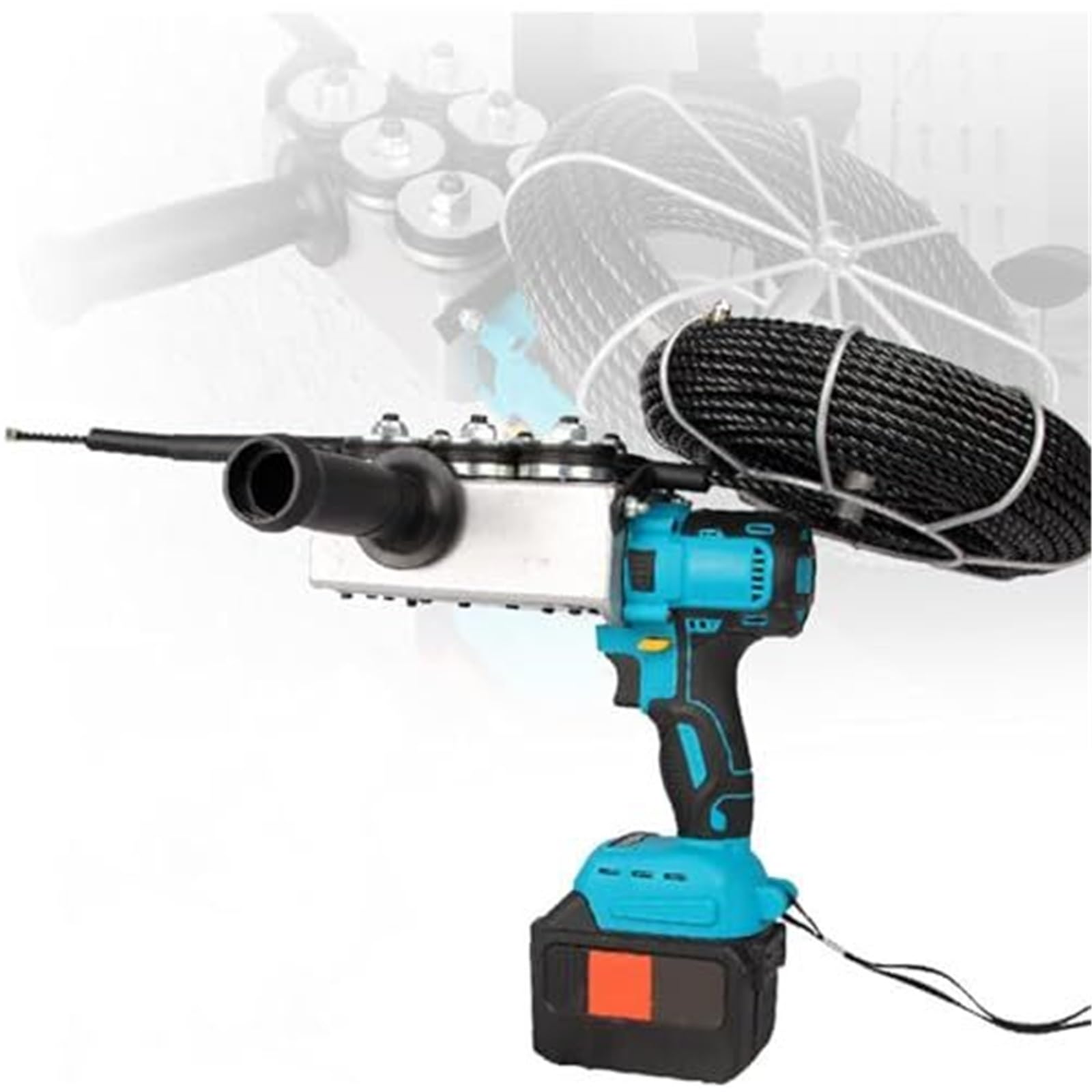 Tiracavi elettrico con motore brushless per l'infilatura di cavi a parete