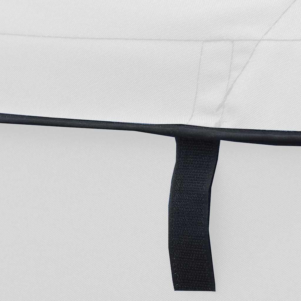 vidaXL Toit Bimini à 3 arceaux parois latérales 183x(137-152) x137 cm